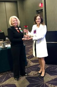 Picture of Carrie Holstead Receiving Diamond Leadership Award